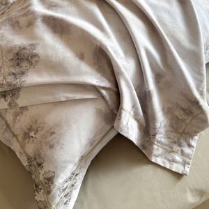 Yi Lai Xuan Pure Cotton Brushed Four Piece Bedding Set Digital Print Plants And Flowers 32 Count Twill Weave - Product Image 2