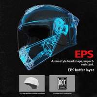 Casque de moto intégral en ABS pour hommes et femmes, toutes saisons, avec mousse, chaud pour l'hiver, certifié DOT, pour le commerce extérieur