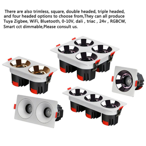 Смарт-светодиодный светильник Tuya Modern 7 Вт-20 Вт с регулируемой яркостью Zigbee, Wi-Fi 220 В-24 В, прожектор 0-10 В для Dali Triac встраиваемый 7 Вт 10 Вт 15 Вт 20 Вт - Product Image 2
