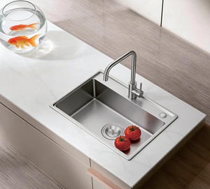Fregadero de cocina de acero inoxidable 304 de un solo tazón extra grande para empotrar — Protector de sonido de alta resistencia, Grado comercial, Directo de fábrica OEM - Product Image 2