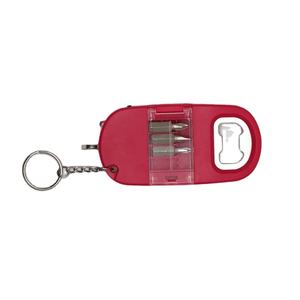 Multi función linterna cerveza botella abridor clave cadena con tornillo conductor herramienta - Product Image 2