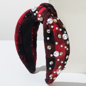 Diadema de Perlas y Diamantes de Imitación de Moda, Accesorios para el Cabello para Mujer, Venta al por Mayor - Product Image 5