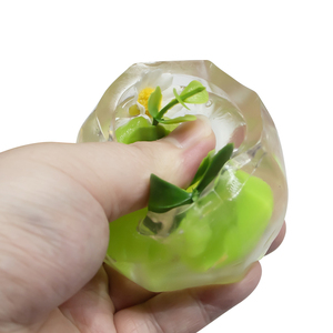 Jouet Squishy Transparent en TPR pour la Décompression, Simulation de Jus Foncé, Jouets Anti-Stress à Presser - Product Image 5
