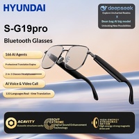 Lunettes de traduction intelligentes SG19 Pro avec IA, interprétation simultanée en temps réel, résistantes aux UV, écoute de musique