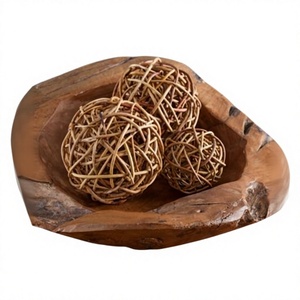 Adornos Esféricos de Mimbre Tejido para Mesas de Cena de Acción de Gracias, Decoraciones para Festivales de Cosecha y Fiestas de Otoño - Product Image 1