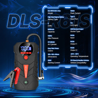 Démarreur de voiture portable DLS-R61S 12V, booster de batterie d'urgence multifonction avec compresseur d'air et gonfleur de pneus