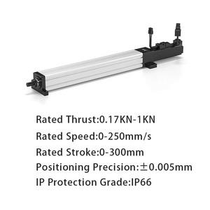 Actionneur linéaire télescopique haute vitesse personnalisé 0-250 mm/s, cylindres de charge 1KN - Product Image 3