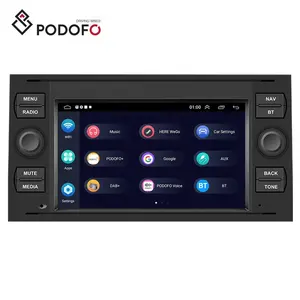 Podofo 7英寸安卓汽车收音机无线汽车播放器安卓汽车全球定位系统无线蓝牙调频均衡器触摸屏汽车音响