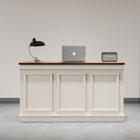 Comptoir en bois moderne sur mesure pour bars, restaurants, petits espaces - Style crème - Boutique de vêtements, bar F&B, table de bar, hôtels, hôpitaux, centres commerciaux