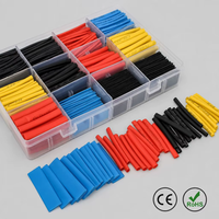 Kit de Gaines Thermorétractables Ignifuges 2:1 en PE, Isolation Électrique, 750 Pièces en Coffret