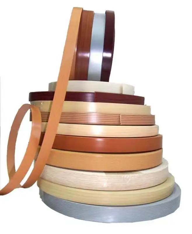 Best Verkopende Pvc Rand Tape Strips Pvc Abs Rand Banding Met Lijm Rand Banding Voor Laminaat Bord Meubels