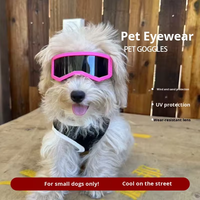 Nouvelles lunettes pour animaux de compagnie JXANRY pour chiens de petite/moyenne taille - Matériel TPU, lunettes de protection coupe-vent et imperméables, lunettes de soleil tendance pour