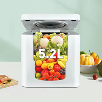 Machine électrique de compostage de déchets alimentaires de 5.2 litres supportée par l'OEM Machine domestique de fabrication d'engrais organique avec type d'alimentation par lots