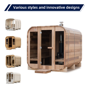 Sauna cuadrada de madera barata para el hogar, sauna al aire libre para hotel, sauna de leña popular - Product Image 3