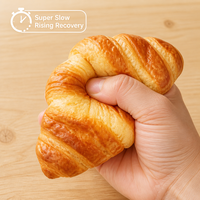 Mini-croissant réaliste en PU pour jouet anti-stress à montée ultra-lente, mignon et ergonomique