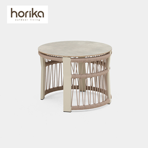 Sofá de Jardín Moderno para Hotel, Sofá de Exterior de <span class=keywords><strong>Metal</strong></span> y Cuerda, Muebles de Patio para Villa de Lujo, Resistentes a la Intemperie, Conjunto de Muebles de Jardín para Resort - Product Image 4