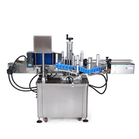 Machine d'étiquetage automatique adhésive électrique de haute précision contrôlée par PLC pour bouteilles et canettes