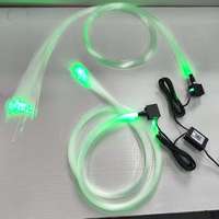 Source de lumière à fibre optique mini format RGBW, kits de feux de toit multi-têtes à fibre optique pour système étoilé de voiture avec télécommande RF et application