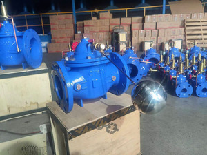 Válvula de bola flotante de <span class=keywords><strong>control</strong></span> remoto con silenciamiento de brida de 100mm 100X Válvula de bola flotante de hierro dúctil - Product Image 6