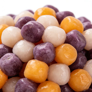 Boules de taro surgelées à cuisson rapide, mélange de 3 couleurs, perles de tapioca <span class=keywords><strong>en</strong></span> sachet pour les ingrédients du bubble tea - Product Image 5