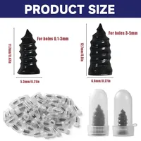 Kit de réparation rapide de pneus en spirale avec clous en caoutchouc pour voiture, moto, vélo, pneus tubeless OLIVER
