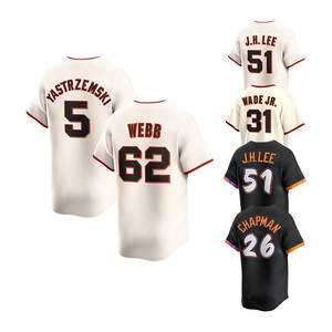 2025 Новинка, недорогой Американский бейсбольный трикотаж с вышитым верхом, Сан-Франциско #26 Matt Chapman #51Jung Hoo #5 Yastrzemski - Product Image 4