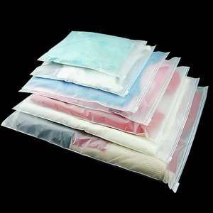 Sacs d'emballage recyclables avec 3 trous d'aération, fermeture éclair givrée et poignée de longueur de main pour vêtements, chaussettes, chaussures, t-shirts, documents - Product Image 2