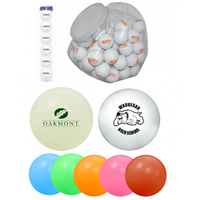 Balle de ping-pong multicolore avec logo personnalisé, matériau durable de taille standard de 40mm, parfait pour les jeux de bière-pong, de tennis de table