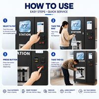 Distributeur automatique de glace en sacs, machine à glace en vrac pour distributeurs, entrepreneurs, OEM, ODM