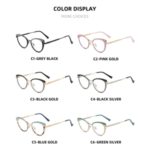 Chất lượng cao cổ điển Cat Eye kính unisex phụ nữ sang trọng tinh thần + PC quang khung Retro xu hướng kính khung - Product Image 3