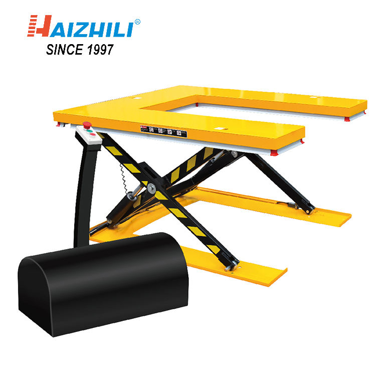 1m 2ton Electric Table Lifter Stationary Platform Battery Automatic ...