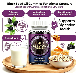 Gomitas de Aceite de Semillas Negras en Oferta, Suplemento Natural de Nigella Sativa para la Salud Digestiva y Refuerzo del Sistema Inmunitario - Product Image 1