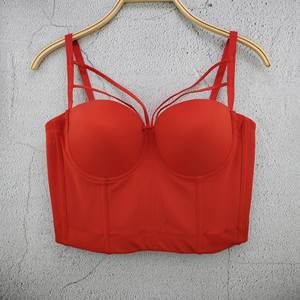 2024 alla moda con scollo all'americana Push up Spandex corsetti taglie forti <span class=keywords><strong>reggiseno</strong></span> da donna imbracatura retrò e Sexy corsetto da 1/2 Top bustier sottili - Product Image 2