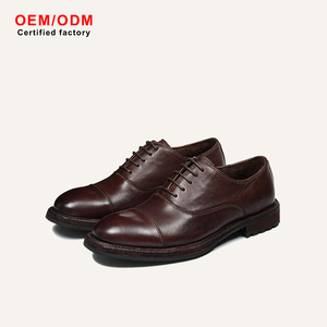 OEM Custom New Light Luxury Horsehide <b>Shoes</b> Goodyear Welt British Style Business Casual Comfort Soft Men's <b>Height</b> <b>Increasing</b> - Product Image 1