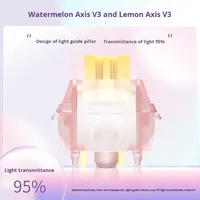 Clavier mécanique personnalisé Outemu High-Torque Peach Silent V3 avec interrupteurs à échange à chaud, axe linéaire V2, fabriqué en Chine