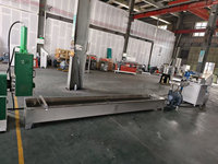 Machine de recyclage de tissu non tissé PP à refroidissement par eau, granulateur à double vis avec filtre hydraulique à changement continu SJ130-120