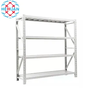 Custom Heavy Duty Shelving 300kg Layer 4 Tier Warehouse Storage Metal Stacking Shelf Rack Unit For Warehouse