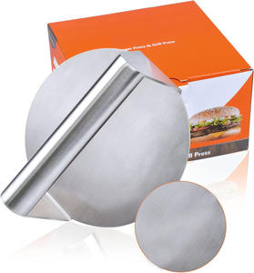Pressa <span class=keywords><strong>per</strong></span> Smash Burger Rotonda da 5,5 Pollici, Accessorio Professionale <span class=keywords><strong>per</strong></span> Piastra da Cucina - Product Image 6