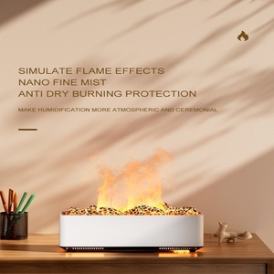 Diffuseur d'arômes volcanique à flamme, humidificateur d'air ultrasonique pour huiles essentielles, vente en gros - Product Image 3