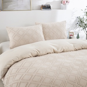 Ensemble de literie moderne en microfibre 100% polyester jacquard, découpe papier, 3 pièces, housse de couette, taies d'oreiller, pour toutes les saisons - Product Image 4