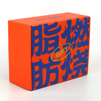 Boîtes d'emballage cadeau personnalisées à bas prix en carton recyclé ondulé avec logo imprimé