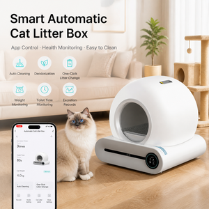 Caja de Arena Inteligente para Gatos, Autolimpiable, Totalmente Cerrada, Gran Capacidad, Anti-Salpicaduras, Eliminación de Olores, Control por Aplicación - Product Image 1