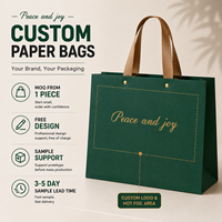 Sac en papier cartonné vert de spécialité avec estampage à chaud et impression UV, emballage de luxe pour lunettes et montres, poignée en ruban personnalisable