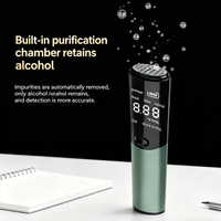 Testeur d'alcoolémie haute précision en promotion avec écran LED 3 couleurs et rechargeable Type-C