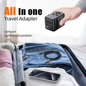 World plug adaptor pengisi daya Tablet ponsel Universal Travel Adapter Charger colokan Internasional