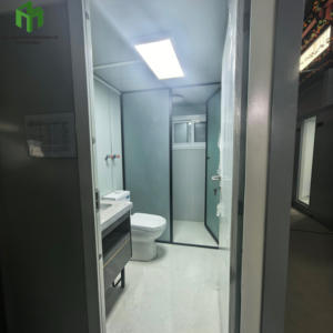 Terbaik penjualan Mewah Kamar kecil seluler portabel baja Toilet kamar mandi wadah rumah dengan Panel Sandwich untuk aplikasi Taman - Product Image 2