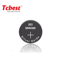 Pila de botón de óxido de plata de 1,55 V SR44SW V303 SR1154