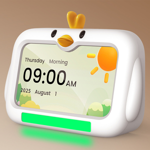 Nouveau enfants sommeil formateur blanc bruit son <span class=keywords><strong>réveil</strong></span> LED veilleuse pour chambre calendrier numérique horloge <span class=keywords><strong>de</strong></span> bureau horloge <span class=keywords><strong>de</strong></span> bureau - Product Image 1