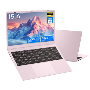 15.6 inch HD Hồng Máy Tính Xách Tay Intel Celeron N150 Bộ vi xử lý 12GB RAM 128GB SSD Intel UHD đồ họa PC máy tính xách tay máy tính xách tay - Product Image 1
