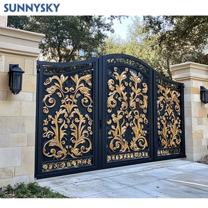 Design Sunnysky in ferro battuto nero cancello d'ingresso cancello d'ingresso per Villa/giardino/fattoria - Product Image 3
